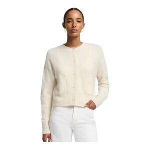 7 for all Mankind NWT Cashmere/ Silk Blend Cardigan in color Milk size small